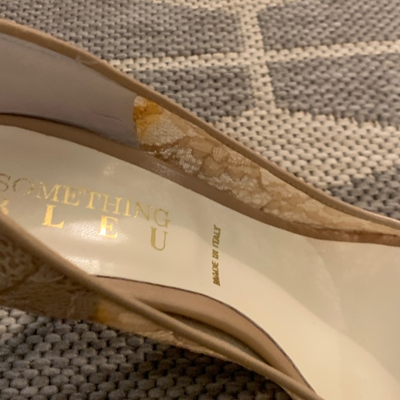 Something Bleu nude lace kitten heel - Picture 4 of 6